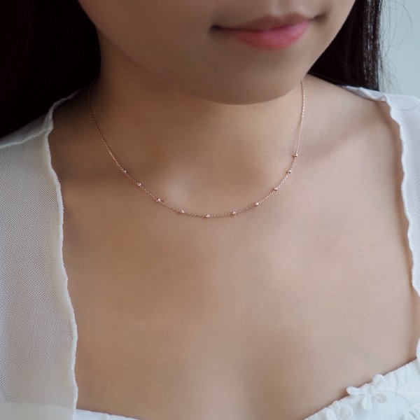 EUGENIA Chain Necklace - Rose Gold