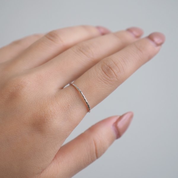 HAMMERED Ring - Silver