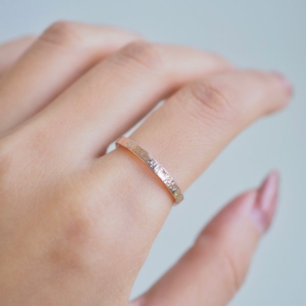 TEXTURED Ring - Rose Gold