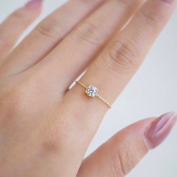 14KYG Lab Grown Diamond Ring - Brilliant