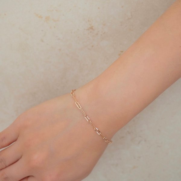 MAXINE Link Chain Bracelet - Rose Gold