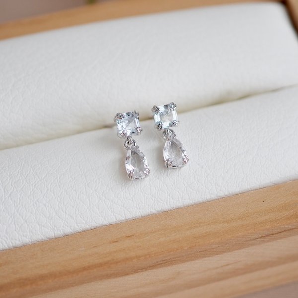 BRENDA Earrings - Topaz (Silver)