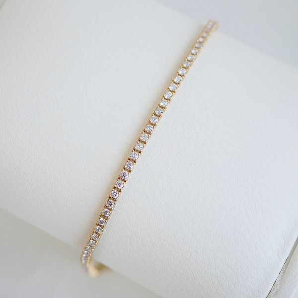 14K 2MM Tennis Bracelet - Lab Gown Diamond