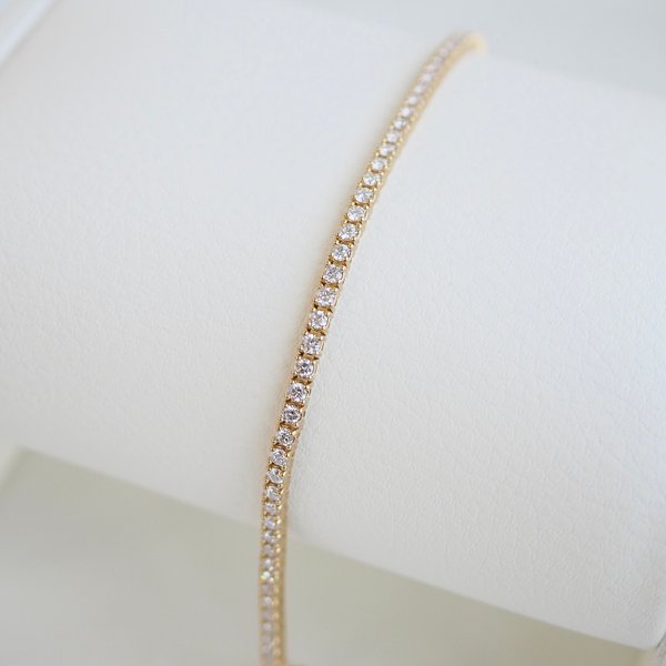 14K 2MM Tennis Bracelet - Lab Gown Diamond