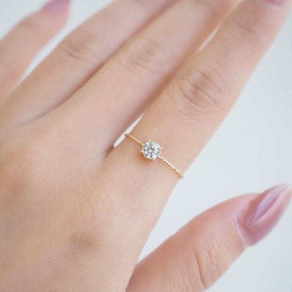 14KYG Lab Grown Diamond Ring - Brilliant