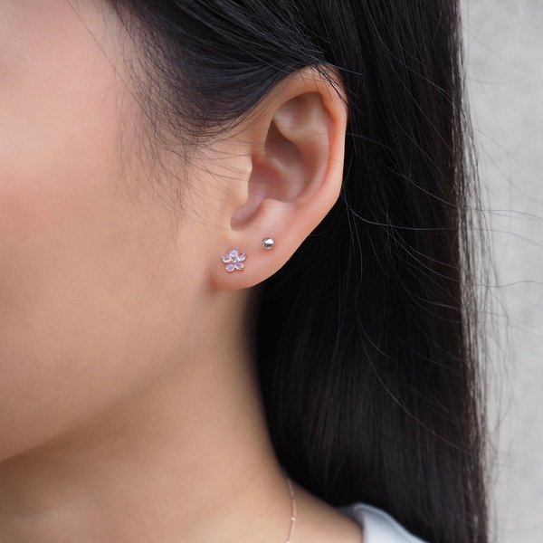 DAISES Earrings - Moonstone (Silver)