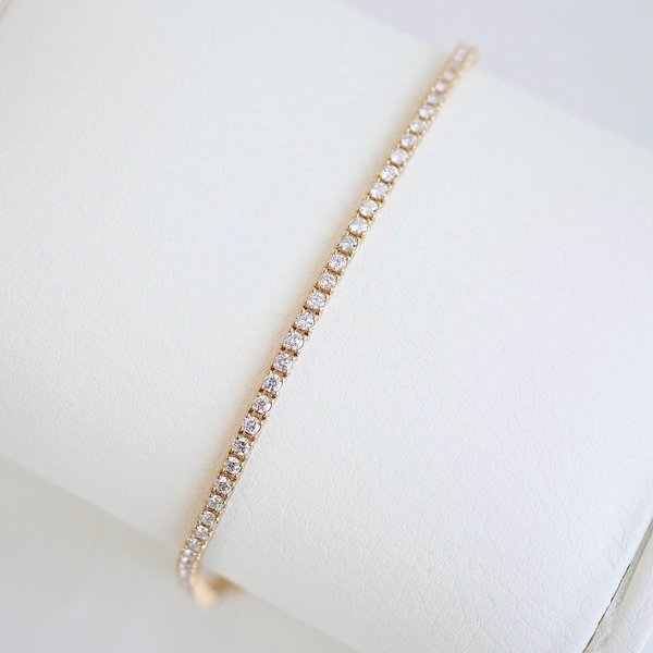 14K 2MM Tennis Bracelet - Lab Gown Diamond