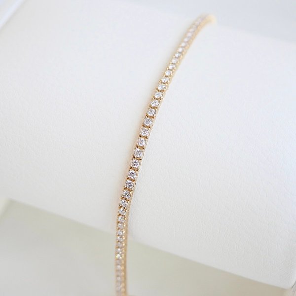 14K 2MM Tennis Bracelet - Lab Gown Diamond