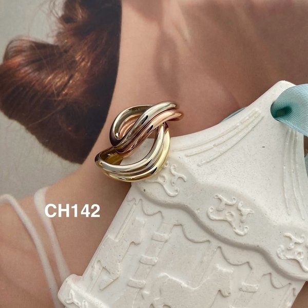 (CH142) 14KG Double Wave Band Ring