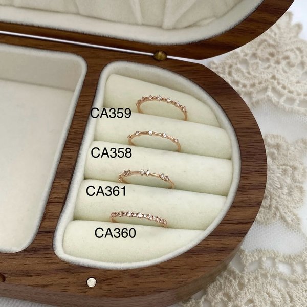 (CA358, 359, 360, 361) 14KG Diamond Band Ring