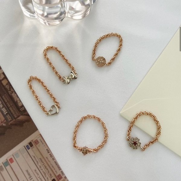 14K Soft Chain Rings