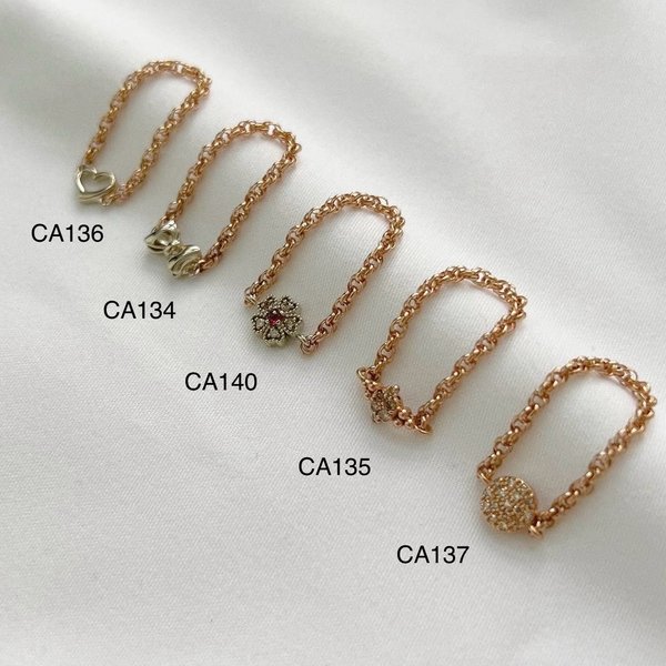 14K Soft Chain Rings