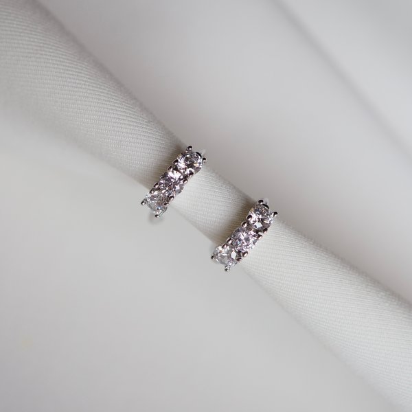 ZENITH Huggies - Cubic Zirconia (Silver)