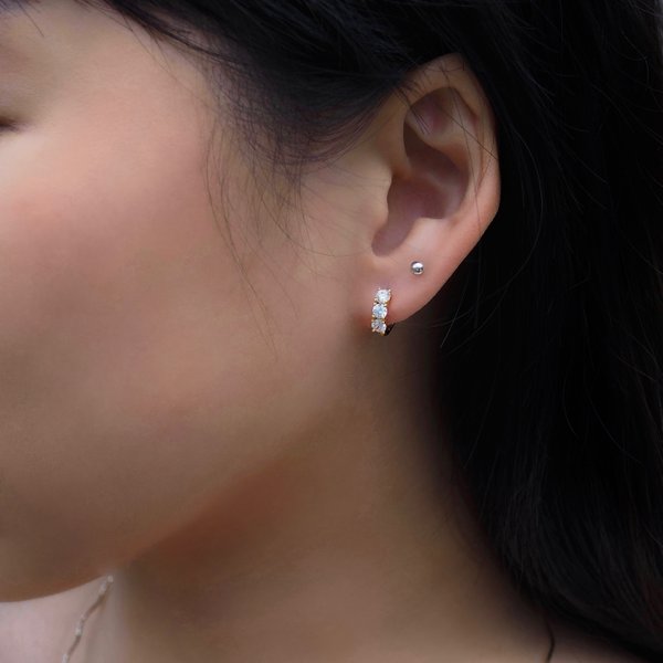ZENITH Earrings - Cubic Zirconia (Yellow Gold)