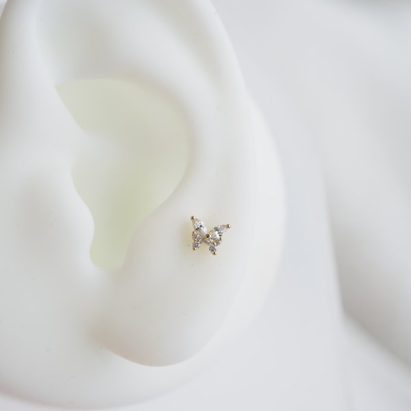 Butterfly Flat-Back Earrings