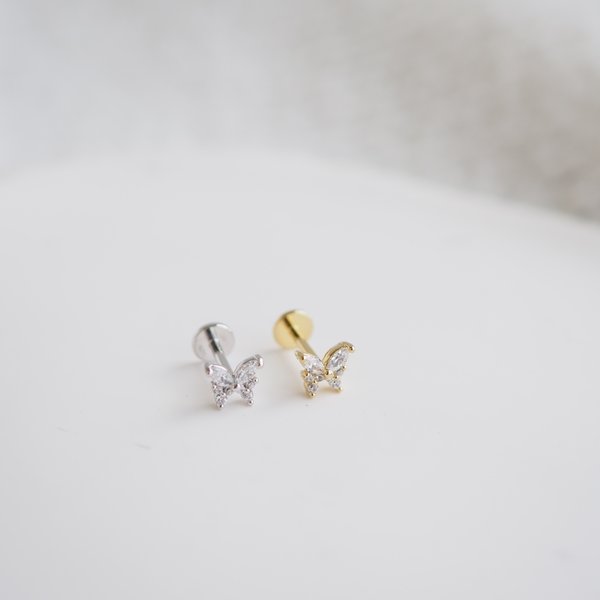 Butterfly Flat-Back Earrings
