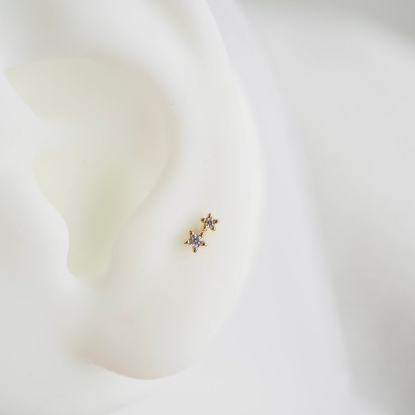 Mini Star Flat-Back Earrings