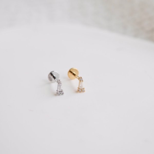 Tapered Flat-Back Earrings