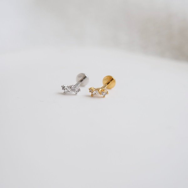 Mix Shape Flat-Back Earrings