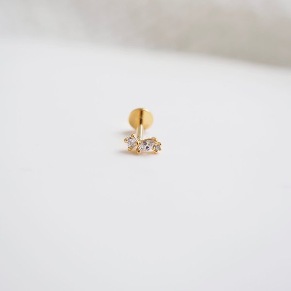 Mix Shape Flat-Back Earrings