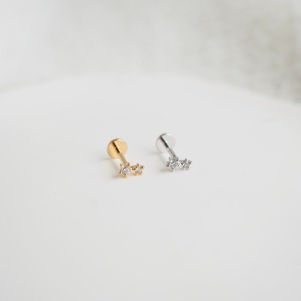 Mini Star Flat-Back Earrings