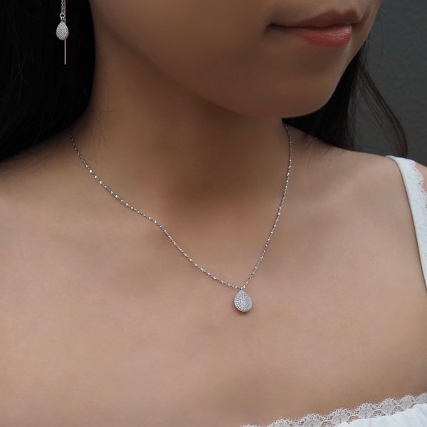 WYNN Necklace - Cubic Zirconia (Silver)