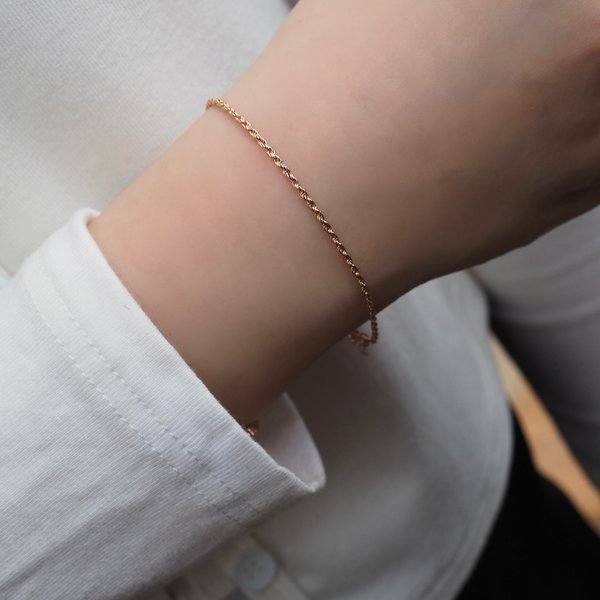 TWINE Chain Bracelet - Rose Gold