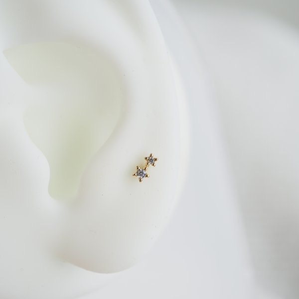Mini Star Flat-Back Earrings