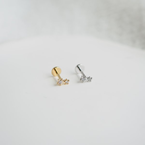 Mini Star Flat-Back Earrings