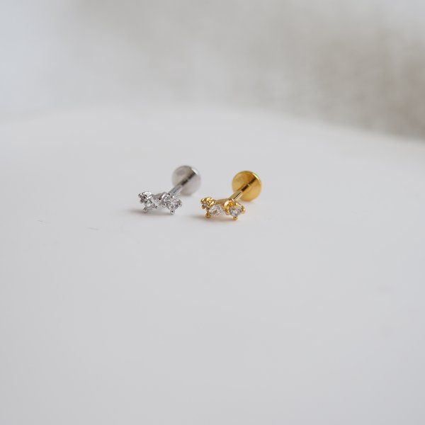 Mix Shape Flat-Back Earrings