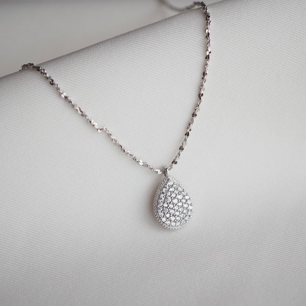WYNN Necklace - Cubic Zirconia (Silver)
