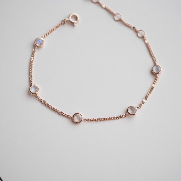 BECCA Bracelet - Moonstone (Rose Gold)