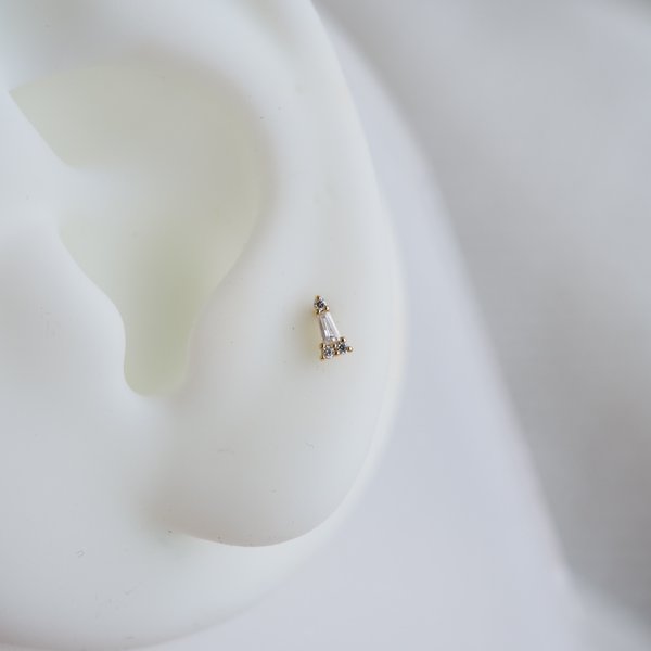 Tapered Flat-Back Earrings