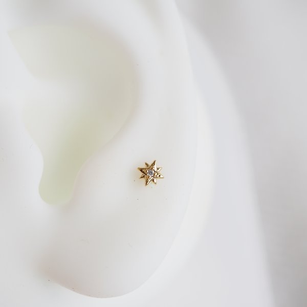 Twinkle Star Flat-Back Earrings