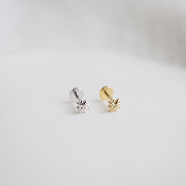 Twinkle Star Flat-Back Earrings