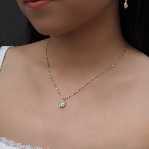 WYNN Necklace - Cubic Zirconia (Yellow Gold)