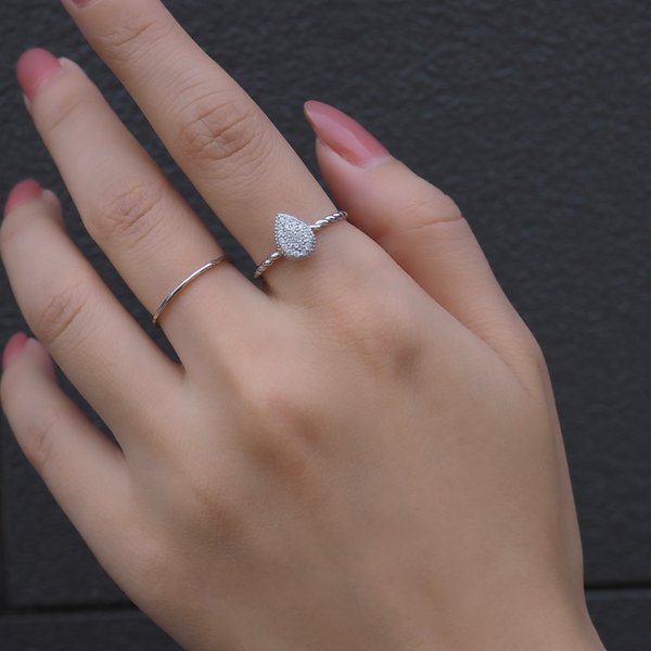 WYNN Ring- Cubic Zirconia (Silver)