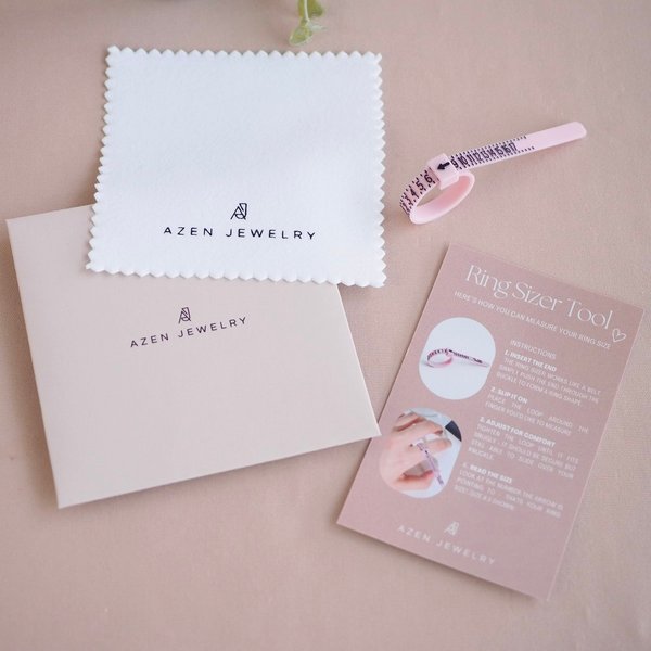 Ring Sizer & Silver Polishing Cloth Set