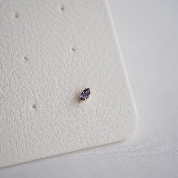 MIA Barbell Earrings - Iolite