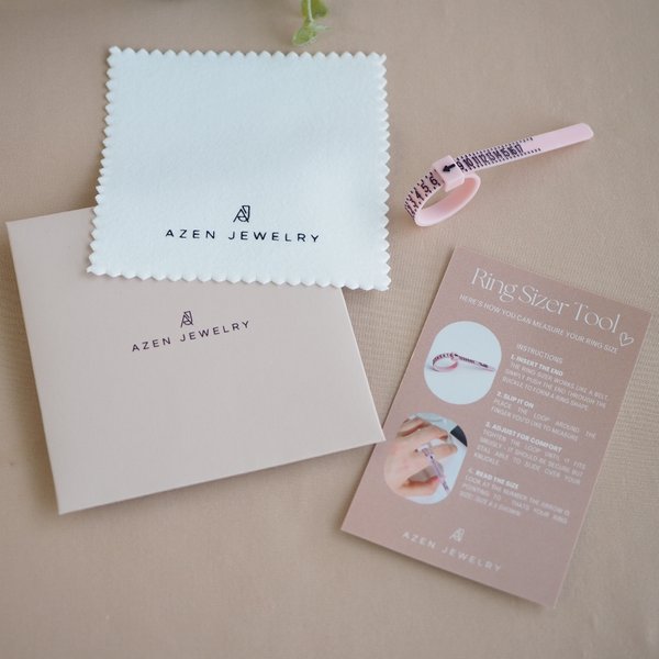 Ring Sizer & Silver Polishing Cloth Set