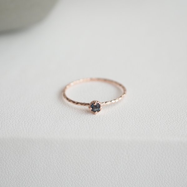 TIFFANY Ring - London Blue Topaz (Rose Gold)