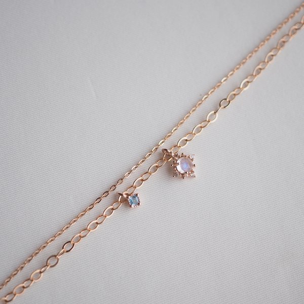 CLAIRE Bracelet - Moonstone (Rose Gold)