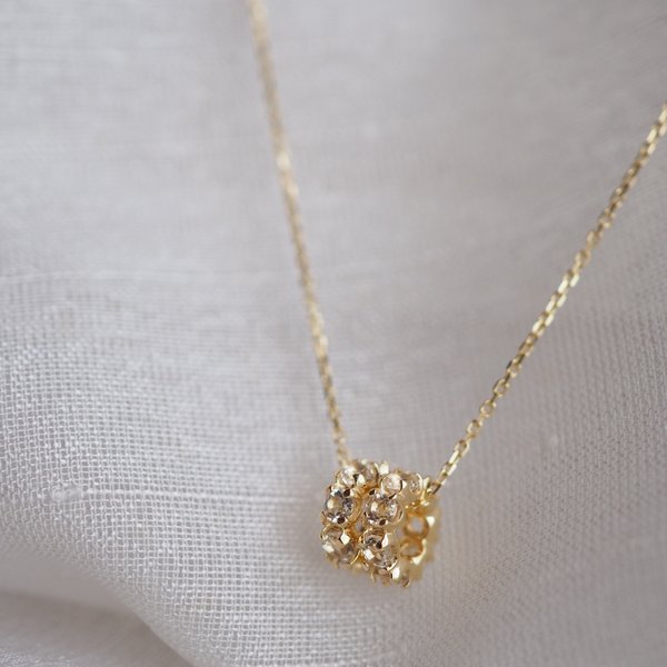 CLEO Necklace - White Topaz (Yellow Gold)
