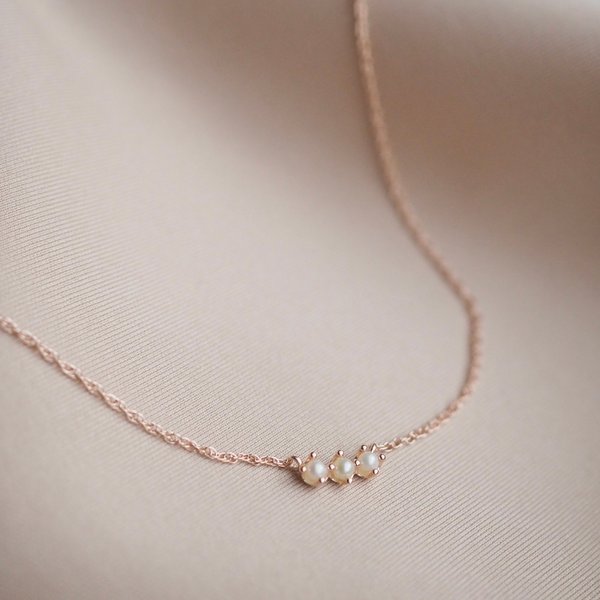 AERI Necklace - Pearl (Rose Gold)