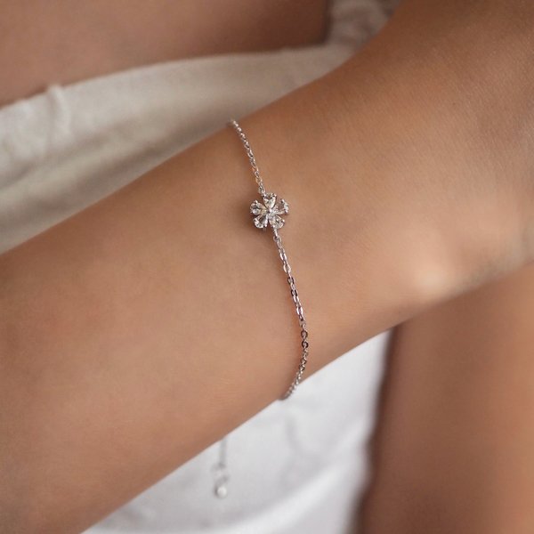 MINI MELISSA Bracelet - White Topaz (Silver)