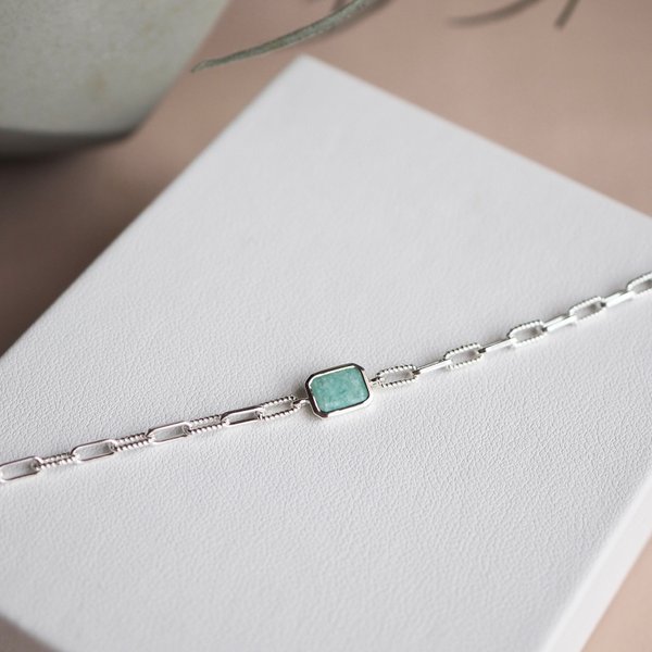 DREA Bracelet - Amazonite (Silver)