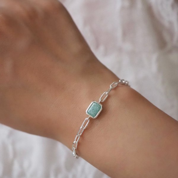 DREA Bracelet - Amazonite (Silver)
