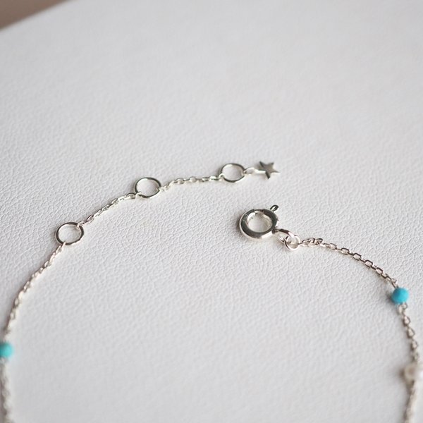 ESTELLE Bracelet - Turquoise (Silver)