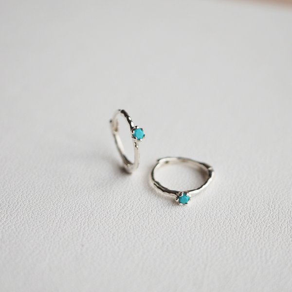 ESTELLE Huggies - Turquoise (Silver)