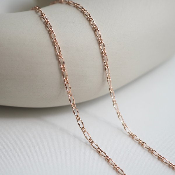 FIGARO Chain Necklace (Rose Gold)